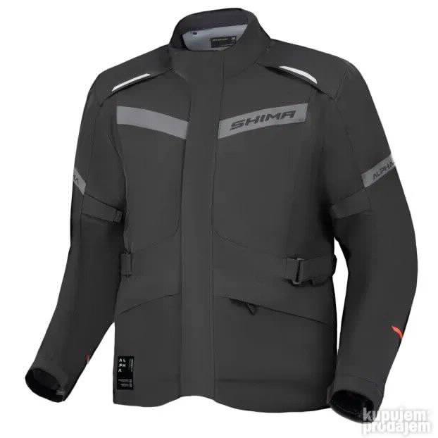 Moto jakna za motor motore shima alpha crna
