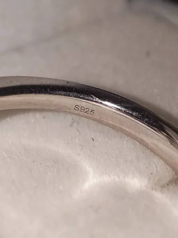 Unikat: S925 Platina Prsten Tronozac Mojsanit Dijamant 5CT