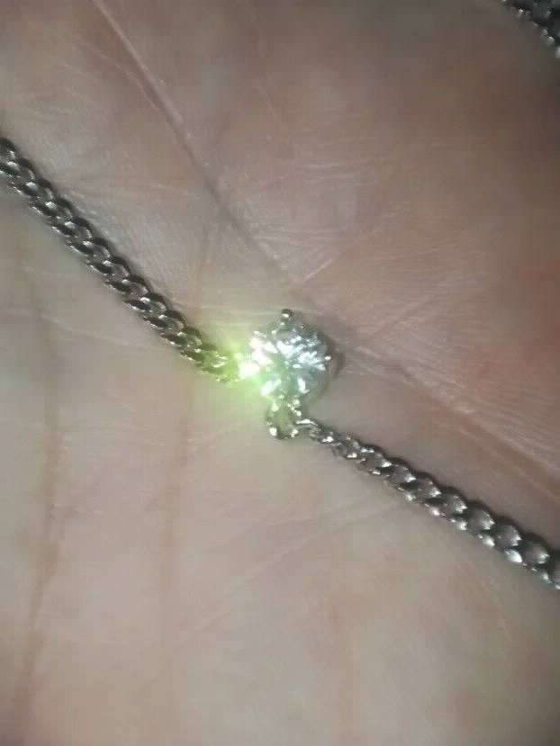 TOP masivna ogrlica 40-45cm sa Mojsanit Dijamantom 1CT/6,5mm