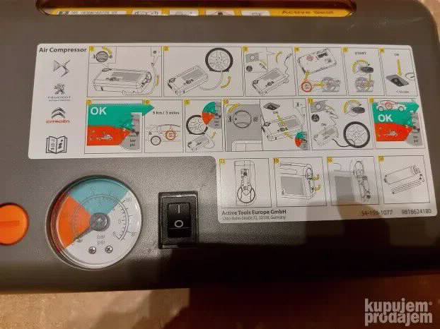 CITROEN PEUGEOT DS BOX kompresor set za reparaciju guma