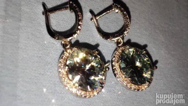 TOP S925 Mindjuse sa 2 Mojsanit Dijamanta od 11mm / 5CT
