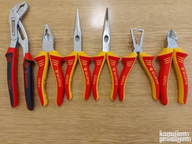 Wurth Zebra Knipex Set klesta  5 vde + cobra papagajke