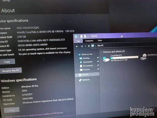 Dell Latitude E5540 i3 4gen 4gb 128ssd 15.6