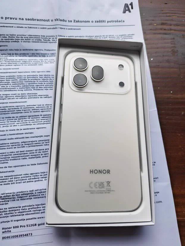 Honor 600 Pro 12/512GB Golden White NOVO GARANCIJA