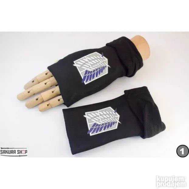 Attack on Titan Survey Corps Rukavice bez prstiju B798