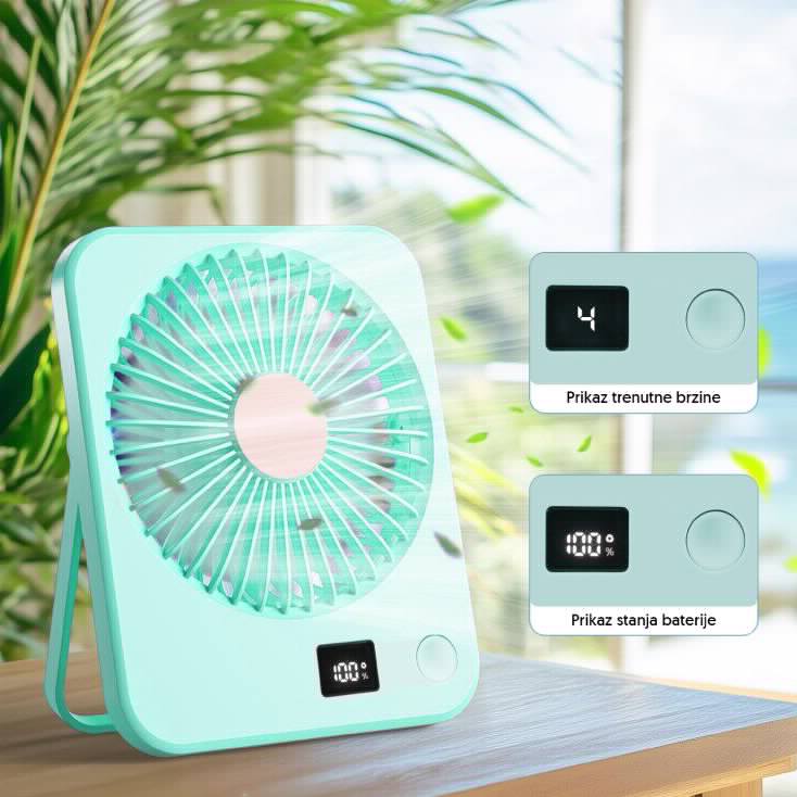 USB mini ventilator za radni sto – Tih i snažan rashlađivač, idealan za leto