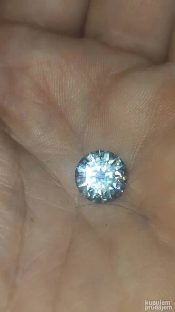 TOP Mojsanit Dijamant 4 CT-10mm  VVS1 3EX ( Stiglo )