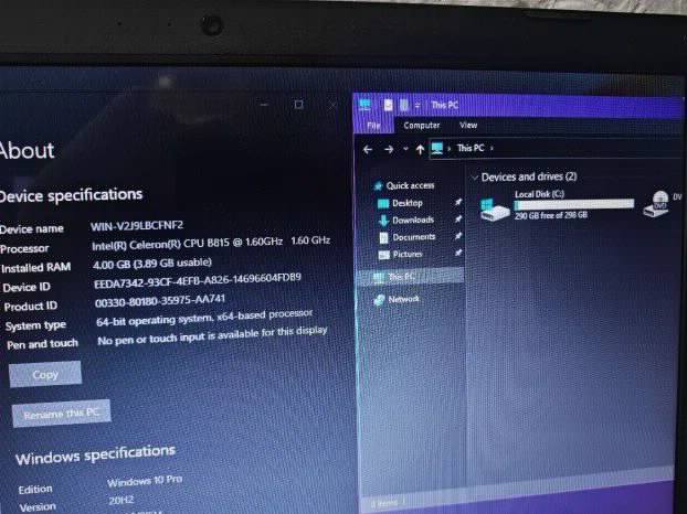 Toshiba C850 Intel 4gb 320gb 15.6 intel gpu