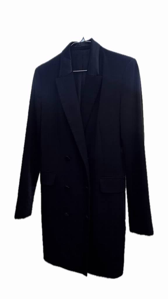 Crna Sako Haljina Elegantnog Kroja