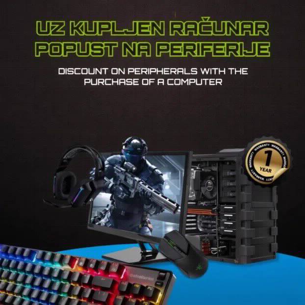 Predator Ryzen 9 7900 & RTX 5060 8GB, novo