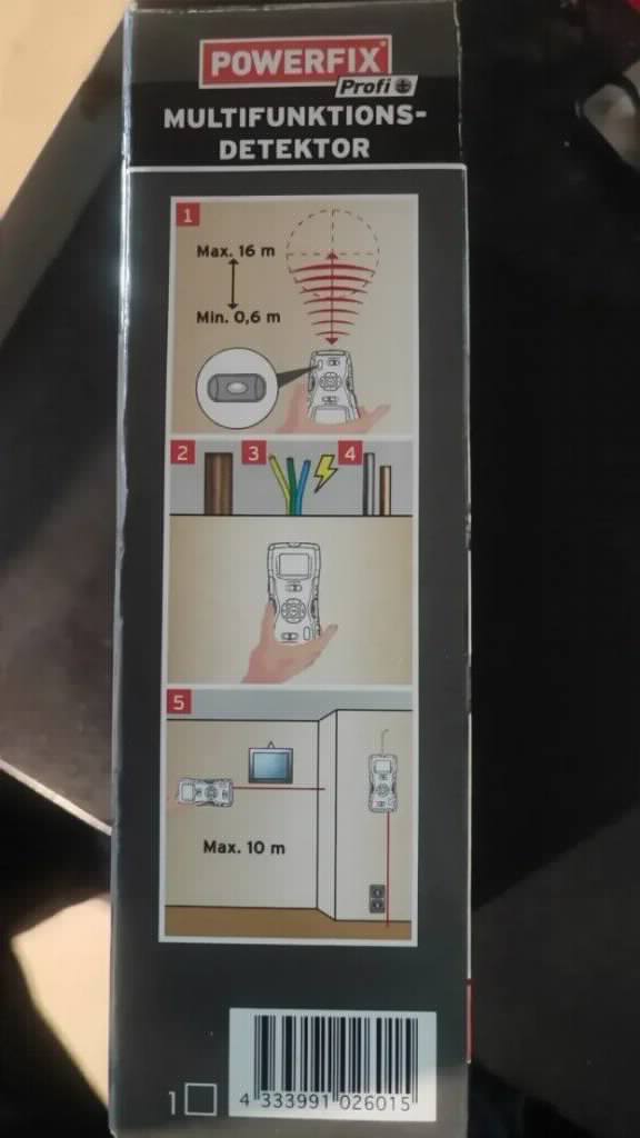POWERFIX Profi+ 5-u-1 Digitalni Laserski Detektor i Daljinar