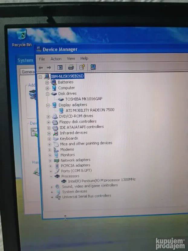 RETRO ibm t40 pentium m 512mb lpt port