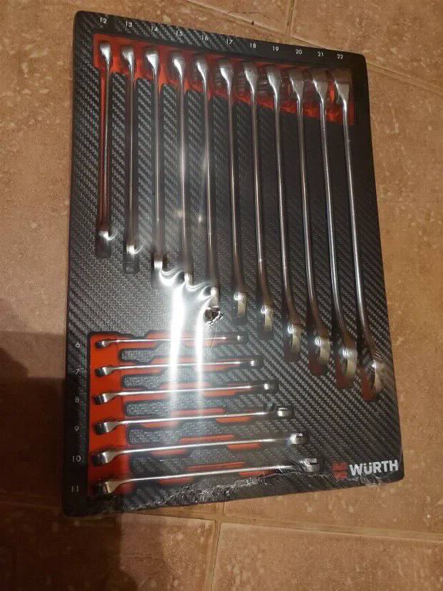 Wurth ZEBRA okasto-vilastih ključeva OK6-22 neopren 17 kom