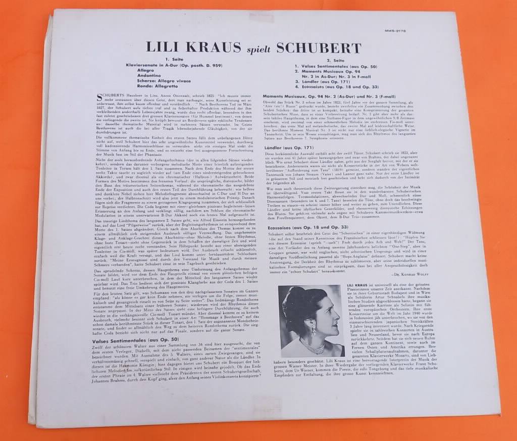 Lili Kraus spielt Schubert