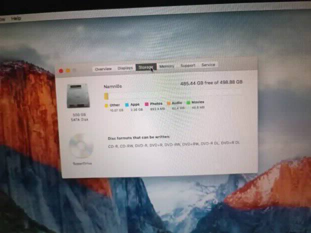 Macbook Pro 15inch i7 4gb 500gb El capitan