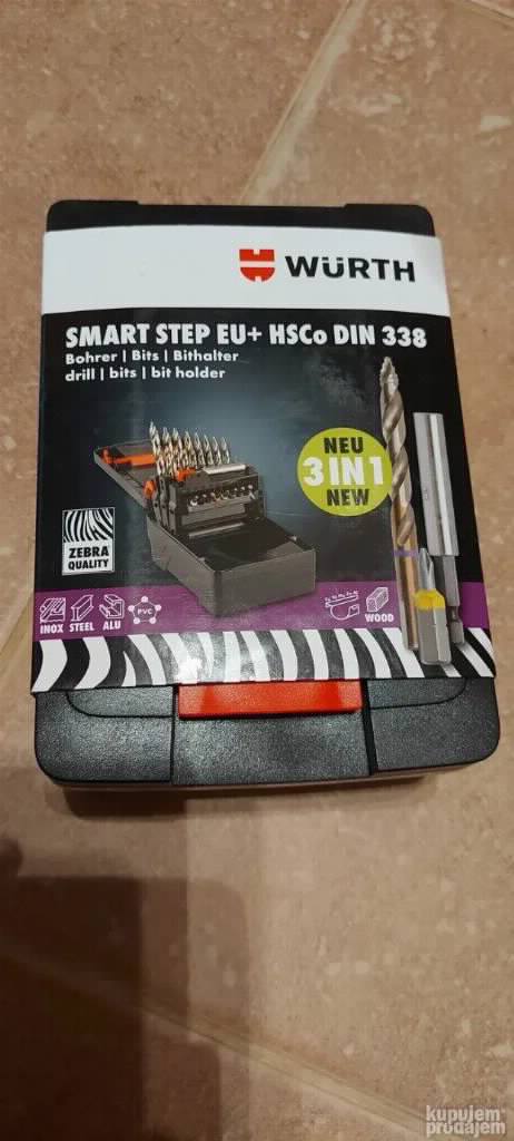 Wurth HSCO Stepenaste Burgije Bitovi SMART STEP EU+ DIN 338