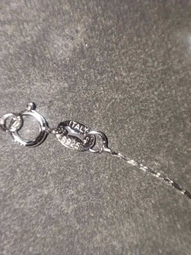 Premium S925 Ogrlica - Mojsanit Dijamant Aquamarine 1CT