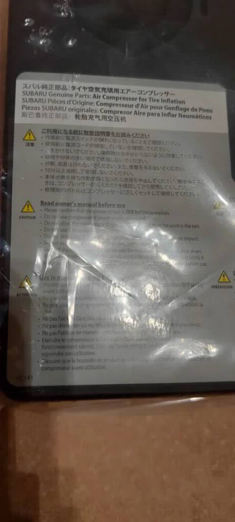 Subaru Kompresor za gume set za reparaciju 11/2027