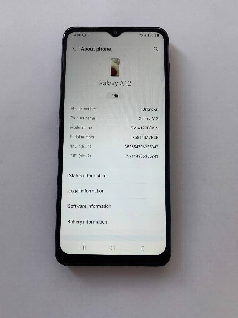 Samsung A12 64gb crni