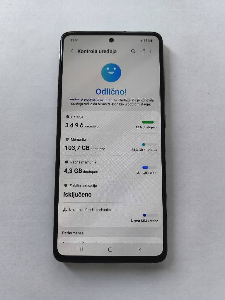 Samsung A51 sivi