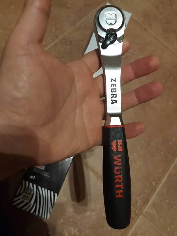 Wurth Racna čegrtaljka gedora nasadni kljuc, 1/2", 250 mm