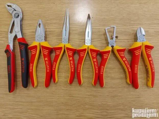Wurth Zebra Knipex Set klesta  5 vde + cobra papagajke