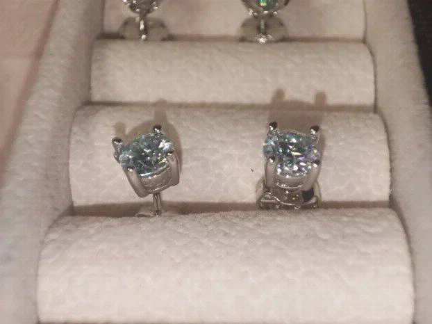 S925 Mindjuse s Mojsanit Dijamantima 5mm/0,5CT
