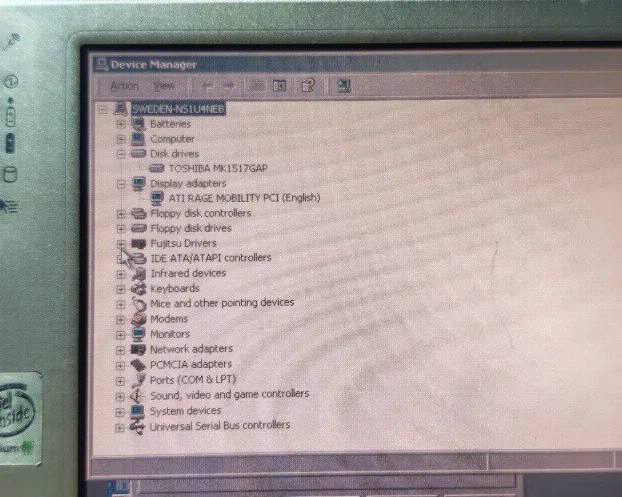 RETRO RETKO Fujitsu Stylistic LT  P600 Pentium III