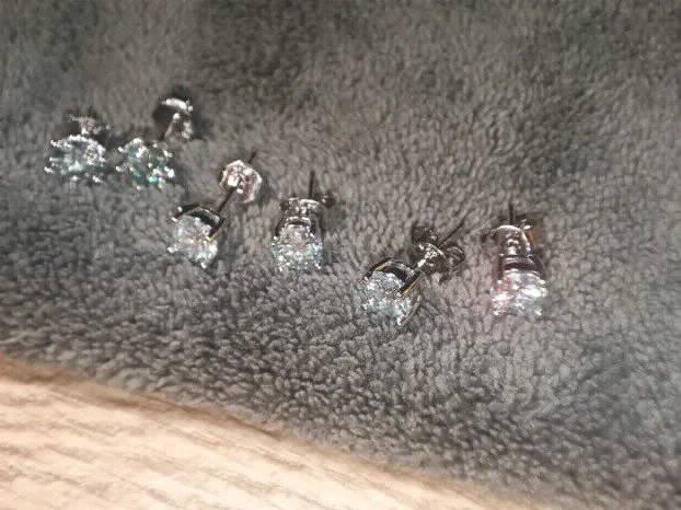 S925 Mindjuse s Mojsanit Dijamantima 5mm/0,5CT