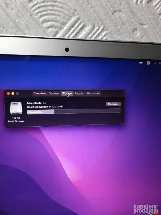 Macbook Air 2015 i5 4gb 128ssd 13.3 Monterey