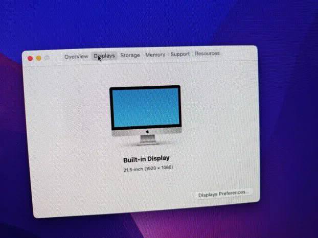 imac 21.5 Late 2013 i5 8gb 1Tb iris gpu Monterey
