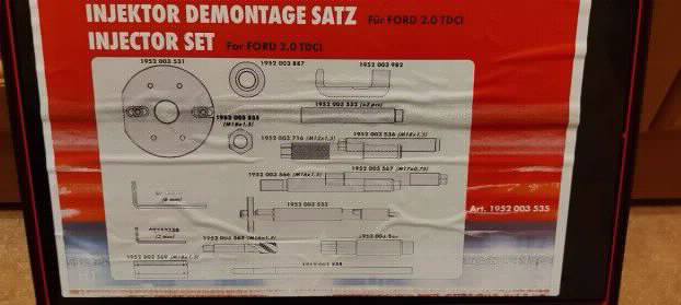 Wurth set reparaciju vadjenje skidanje dizni Ford 2.0 TDCI