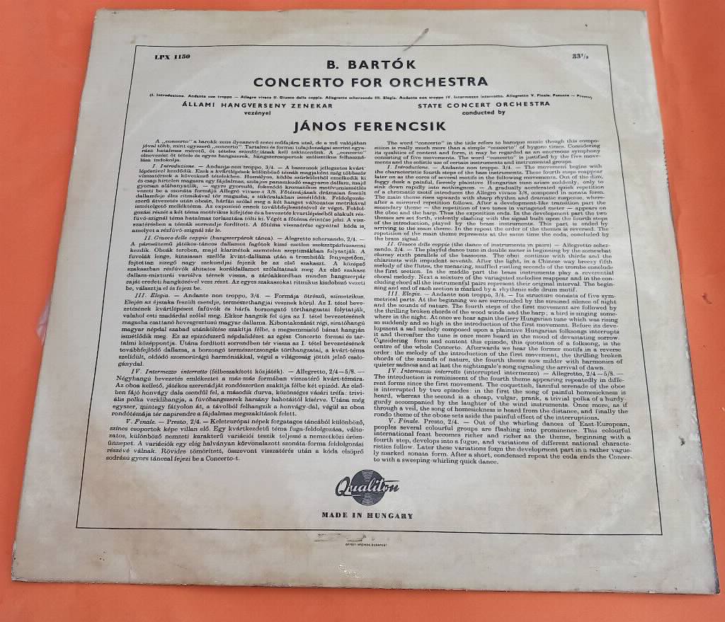 Béla Bartok Concerto for Orchestra