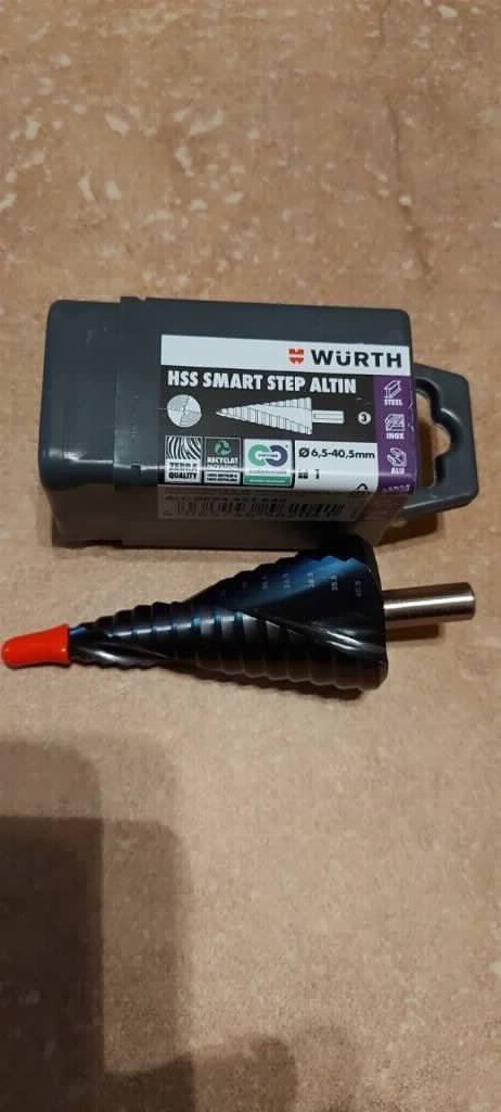 Wurth stepenaste burgije jelkica HSS-AlTiN 6.5 - 40.5 mm