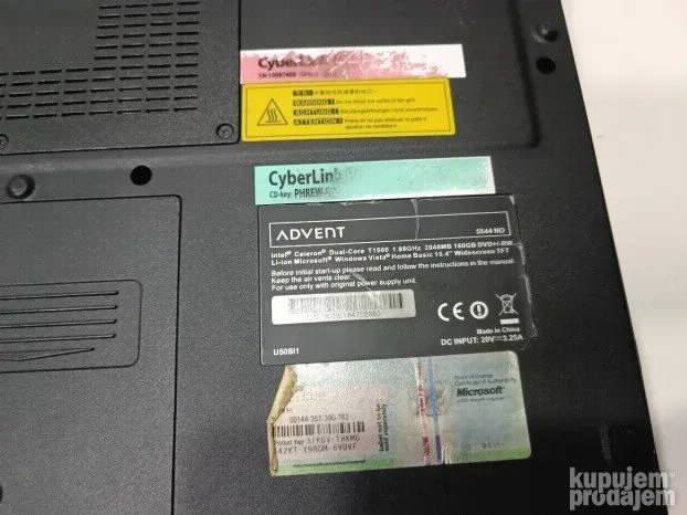 Advent T1500 2gb 160gb 15.4