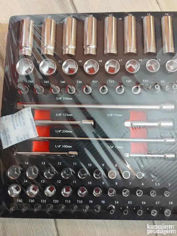 Wurth Set ZEBRA 1/4" i 3/8" gedora nasadnika dve račne 91