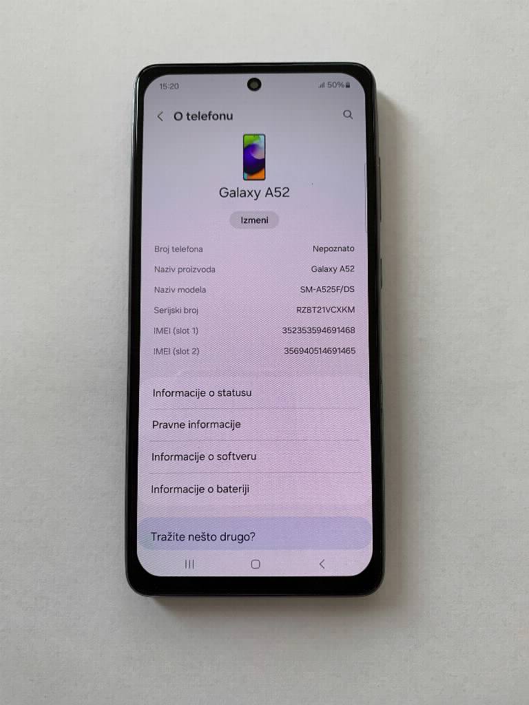 Samsung A52 crni