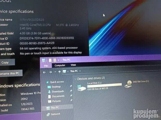 Sony Vaio 14 inch i3 4gb 500gb
