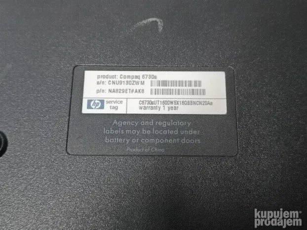 Hp 6730s t1600 2gb 160gb 15.4
