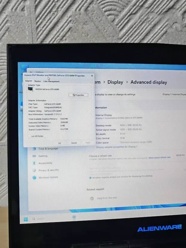 Alienware M17X i7 3gen 12gb ssd+1tb GTX660