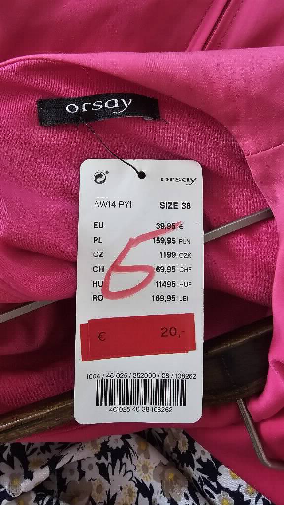 Orsay roze haljina, 38