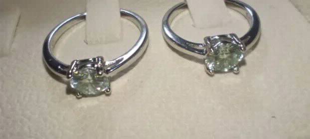 Novo: S925 Srebrni Prsten sa 1ct/6.5mm Mojsanit Dijamantom