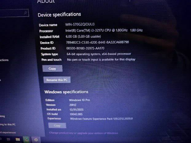 Toshiba i5 3gen 6gb 500gb
