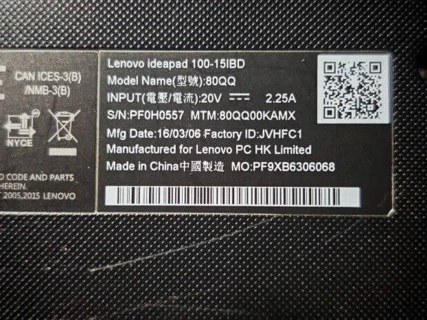 Ideapad 100 15.6 i5 5gen 6gb 128ssd