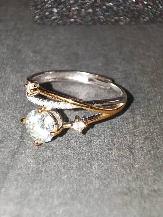 Deluxe S925 Prsten sa Mojsanit Dijamantom  od 1CT / 6,5mm