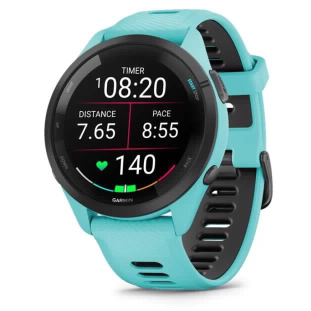 GARMIN Forerunner 265 aqua-fekete
