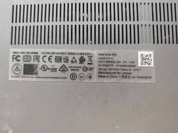 Lenovo V17 17,3  i3 10gen 4gb 512ssd