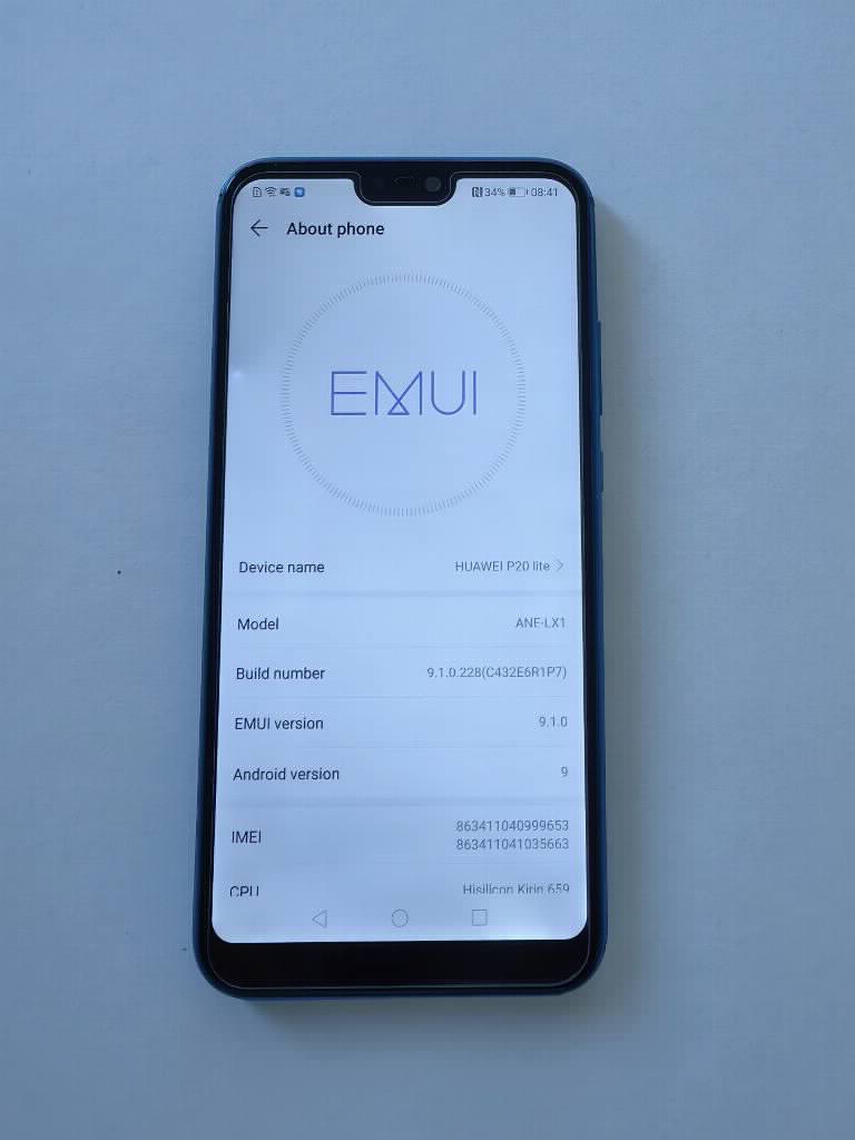 Huawei P20 lite plavi