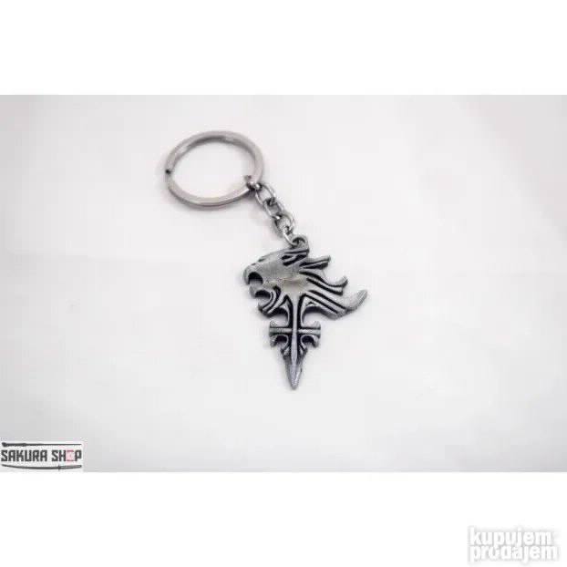 Final Fantasy Sleeping Lion Cross Ogrlica ili privezak C745