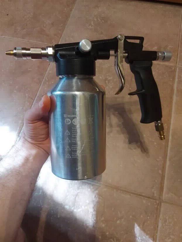 Wurth pistolj pod pritiskom za vosak zastitu vozila